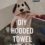 how to sew a hooded towel for toddlers with a puppy face