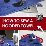 diy hooded towel - gift idea for kids