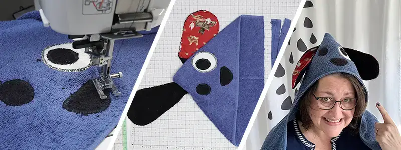 how to sew a dog hooded towel